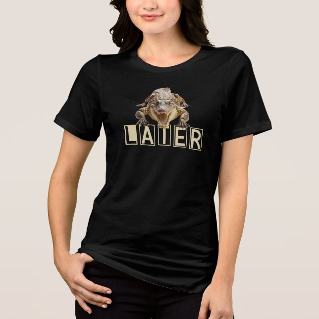 Späterer Gator Krokodil Tri-Blend Shirt (Vorderseite)