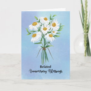 Spätes Hochzeitsjubiläums-Segen- Bouquet Karte