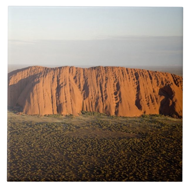 Spätes Nachmittagslicht auf Uluru / Ayers Rock, Fliese (Vorderseite)