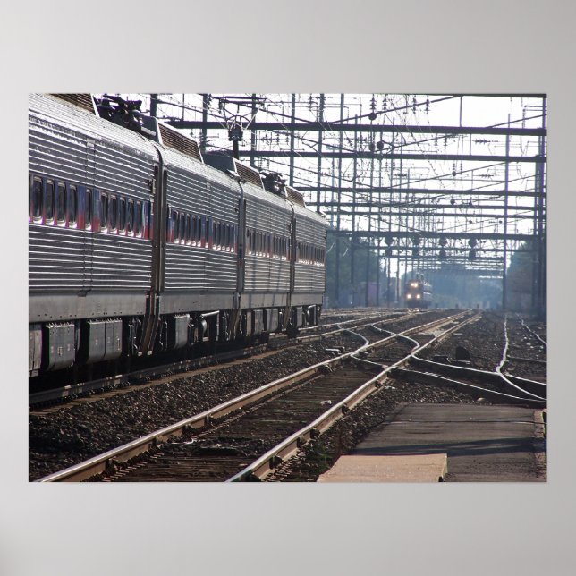 Spätes Treffen der Regionalbahnen Septa Poster (Vorne)