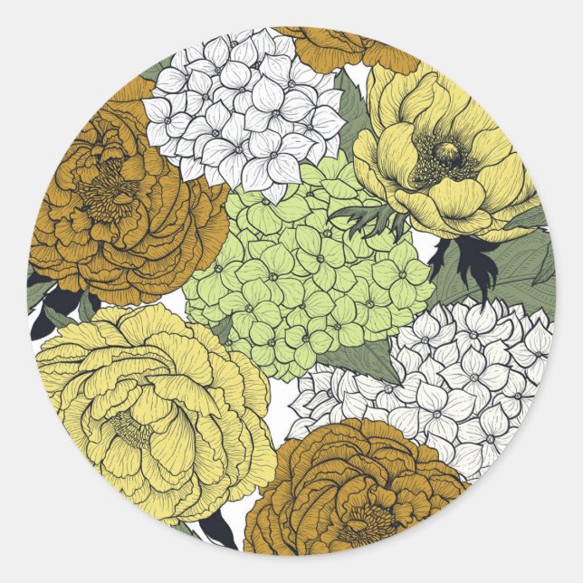 Spätfrühlingspark 2 runder aufkleber (Vorderseite)