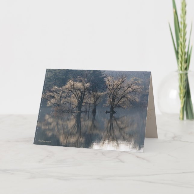 Spätherbst-Insel-Reflexionen Karte (Vorderseite)