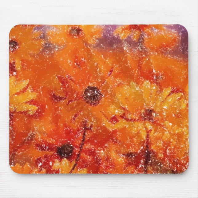 Spätsommer-Flamme Mousepad (Vorne)