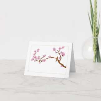 Spatz auf Baum - Notecard Karte