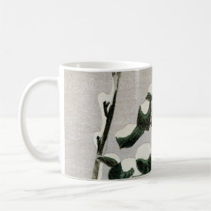 Spatzen und Kamelie im Schnee von Ando Hiroshige Tasse