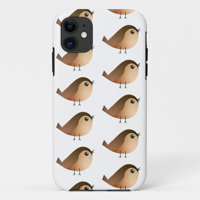 Spatzen-Vogel-Cartoon  Case-Mate iPhone Hülle (Rückseite)