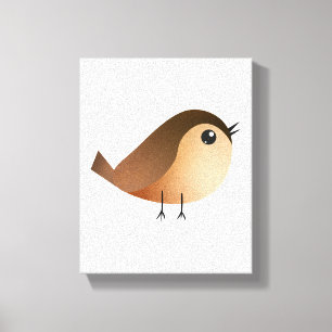 Spatzen-Vogel-Cartoon    Leinwanddruck