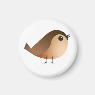 Spatzen-Vogel-Cartoon Magnet