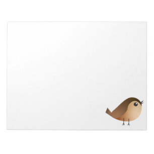 Spatzen-Vogel-Cartoon  Notizblock
