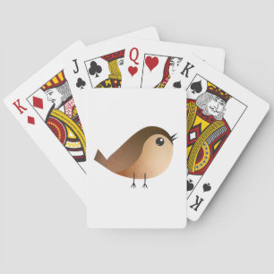 Spatzen-Vogel-Cartoon Spielkarten