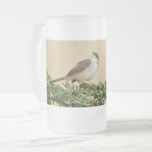 Spatzen-Vogel-Fotografie Mattglas Bierglas