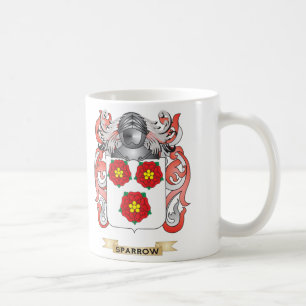 Spatzen-Wappen (Familienwappen) Tasse