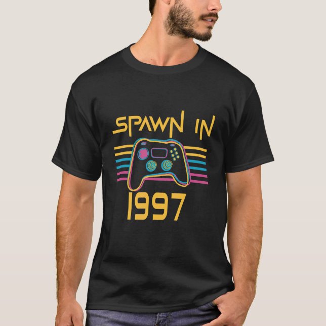 Spawn im Jahr 1997 Gamer-Geburtsjahr T-Shirt (Vorderseite)
