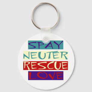 Spay Neuter Rescue Love Schlüsselanhänger