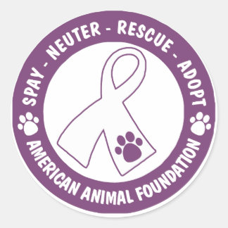 Spay, Neuter, Rettung, Adoptier Runder Aufkleber