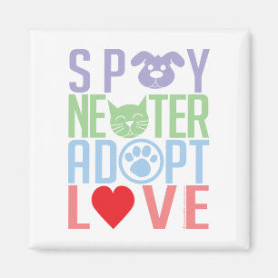Spay Neutrum adoptieren Liebe 2 Magnet