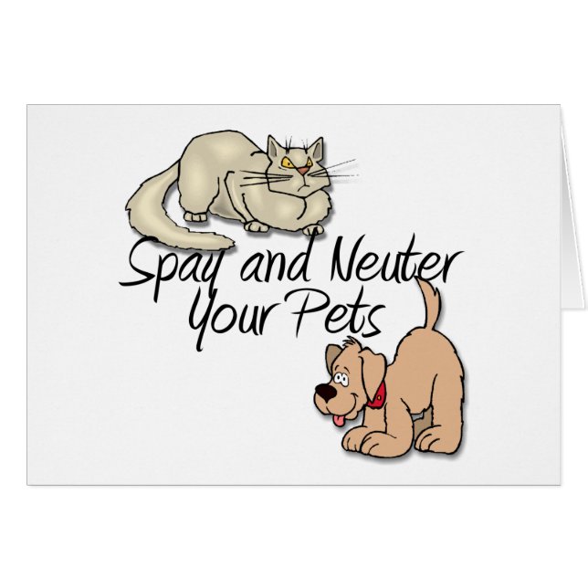 Spay und Neuter Ihre Haustiere (Vorderseite (Horizontal))