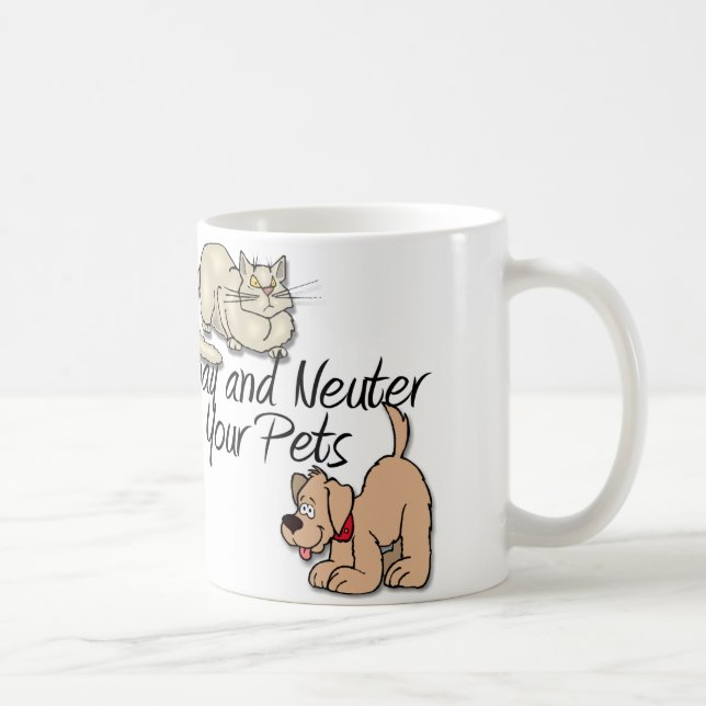 Spay und Neuter Ihre Haustiere Kaffeetasse (Rechts)