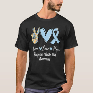 Spay und Neuter Pets SNP Peace Liebe Hope Light Bl T-Shirt