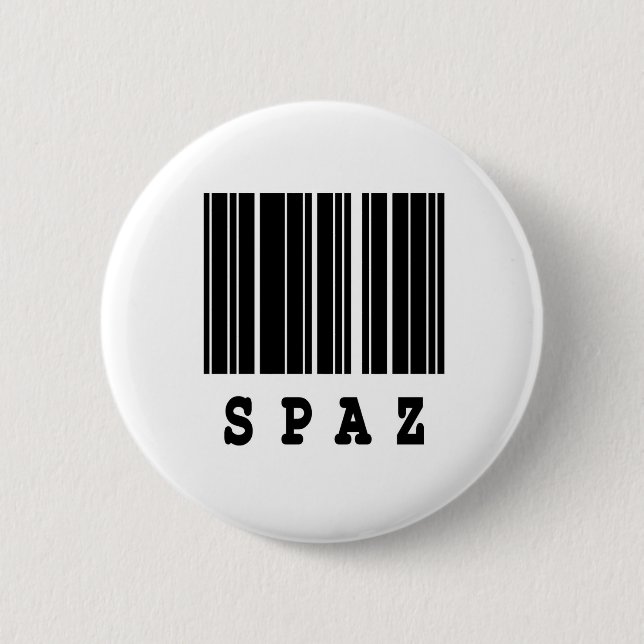 Spaz Barcode Design Button (Vorderseite)