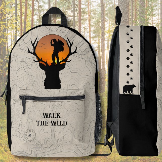 Spazieren Sie durch den Rucksack "Wild Topographic (Walk the Wild Topographic Adventure Backpack)