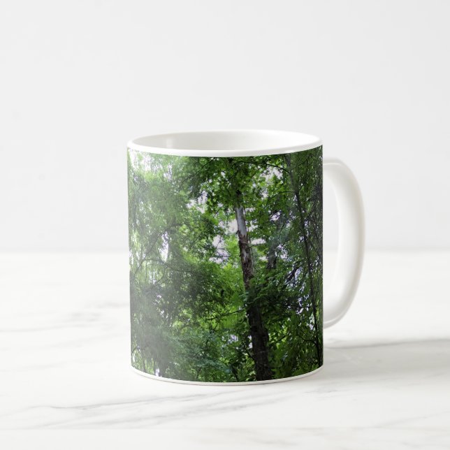 Spazieren Sie durch den Wald, Chester, South Carol Kaffeetasse (VorderseiteRechts)