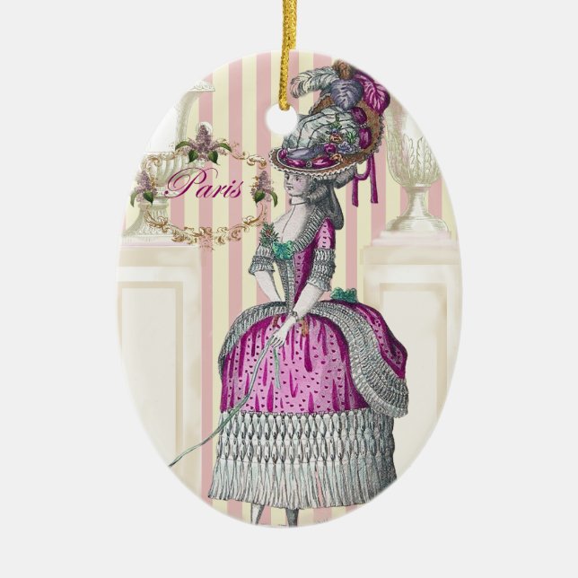 Spazieren Sie entlang der Champs-Élysées Keramikornament (Vorne)