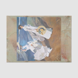 Spazieren Sie entlang der Küste, Joaquín Sorolla Seidenpapier