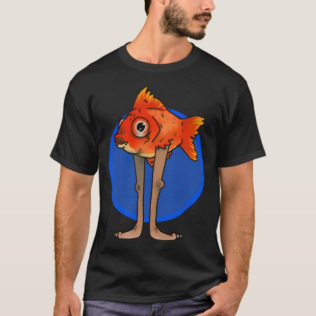 Spazierender Goldfisch T-Shirt (Vorderseite)