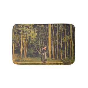 Spaziergang am Waldrand (von Ferdinand Hodler) Badematte