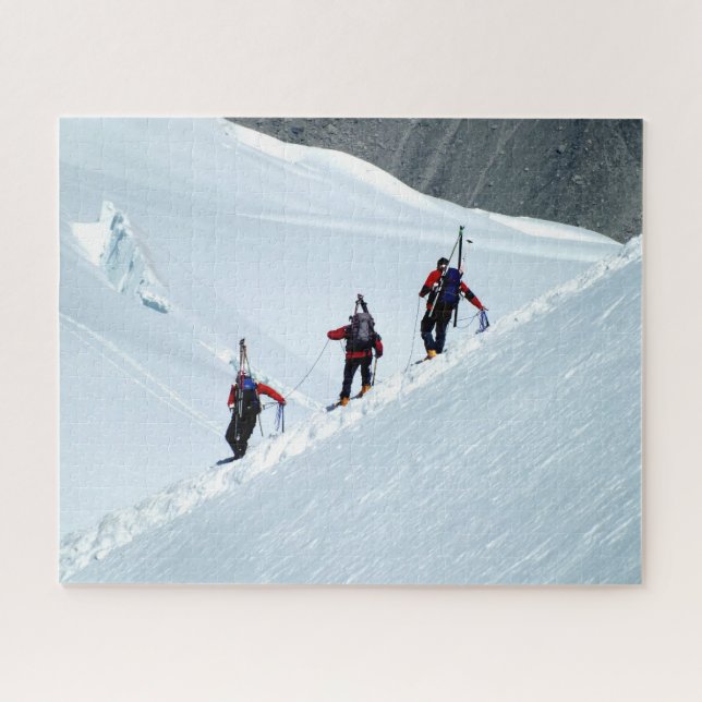Spaziergang auf dem Mont Blanc Puzzle (Horizontal)
