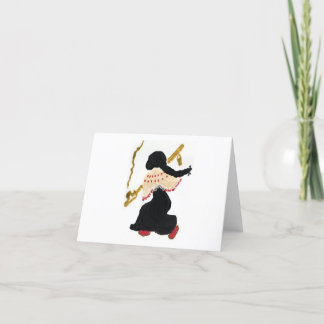 Spaziergang auf der Grußkarte Dankeskarte