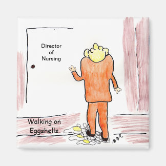 Spaziergang auf Ei-Muscheln Magnet