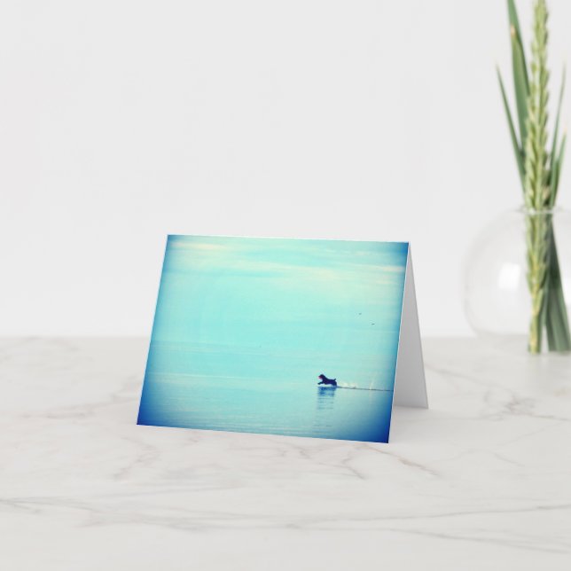 Spaziergang auf Wassernotecards Karte (Vorderseite)