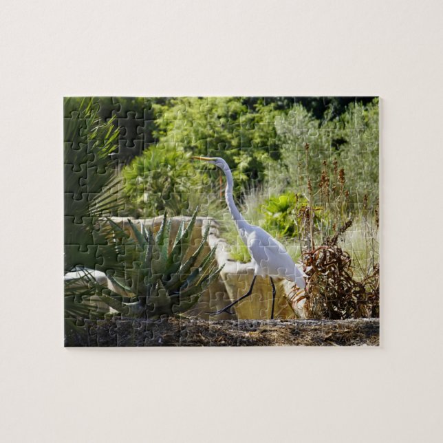 Spaziergang durch das Puzzle (Great Egret) (Horizontal)