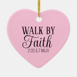Spaziergang durch den Glauben Christlich Living So Keramik Ornament