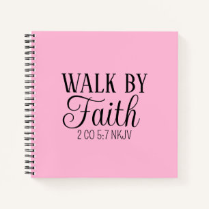 Spaziergang durch den Glauben Christlich Living So Notizbuch