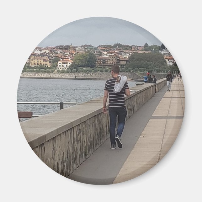 Spaziergang durch den Hafen von Bilbao, Spanien Kü Magnet (Vorne)