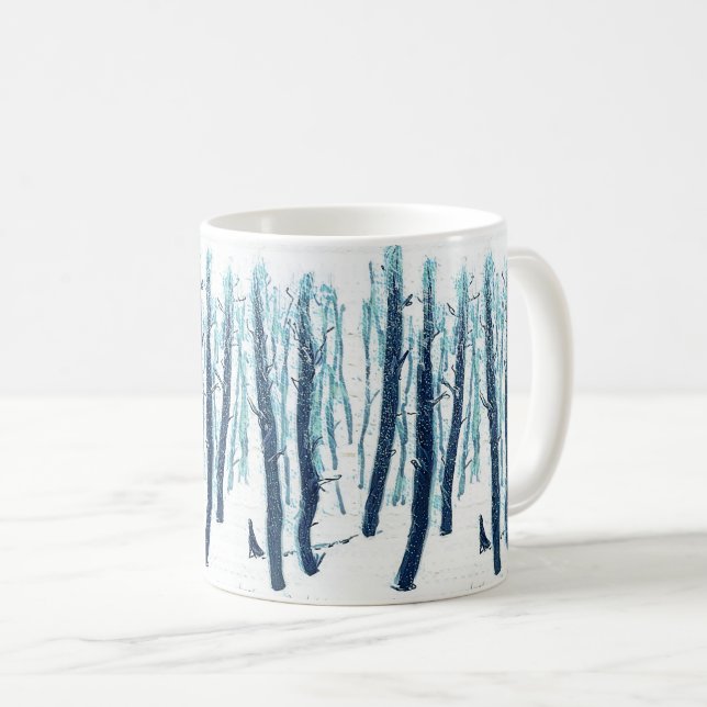 Spaziergang durch den Schneewald Kaffeetasse (VorderseiteRechts)