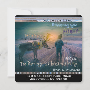 Spaziergang durch mein Rentier-jährliches Weihnach Einladung