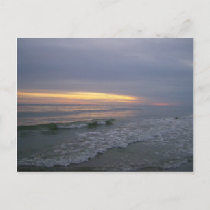 Spaziergang entlang Oak Island, NC Postkarte