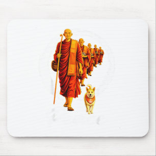 Spaziergang für den Frieden Buddhisten Mönche Frie Mousepad