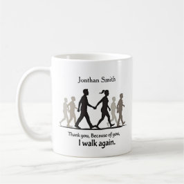 Spaziergang Grafik Danke Physiotherapeut Geschenk Kaffeetasse