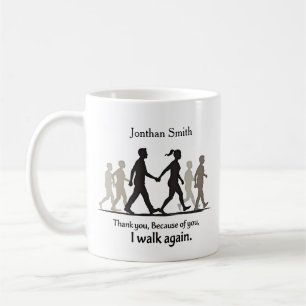 Spaziergang Grafik Danke Physiotherapeut Geschenk Kaffeetasse