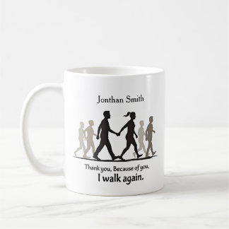 Spaziergang Grafik Danke Physiotherapeut Geschenk Kaffeetasse