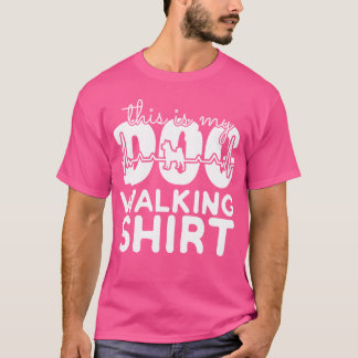 Spaziergang Hund Mädchen Freundin T-Shirt