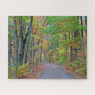 Spaziergang im Autumn Woods Design Puzzle