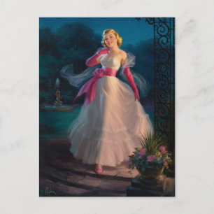 Spaziergang im Mondschein Postkarte