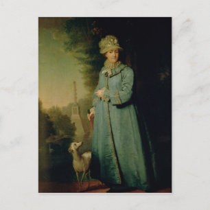 Spaziergang im Park bei Tsarskoye Selo 1794 Postkarte