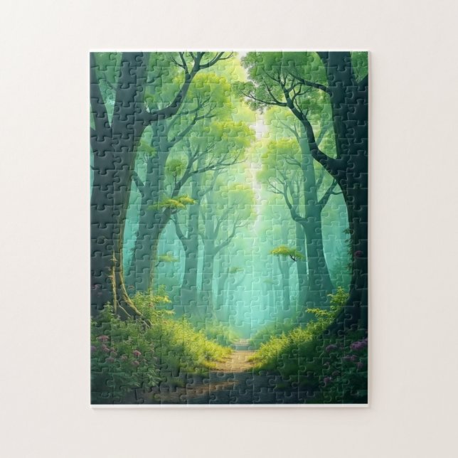 Spaziergang im Smaragdwald Puzzle (Vertikal)